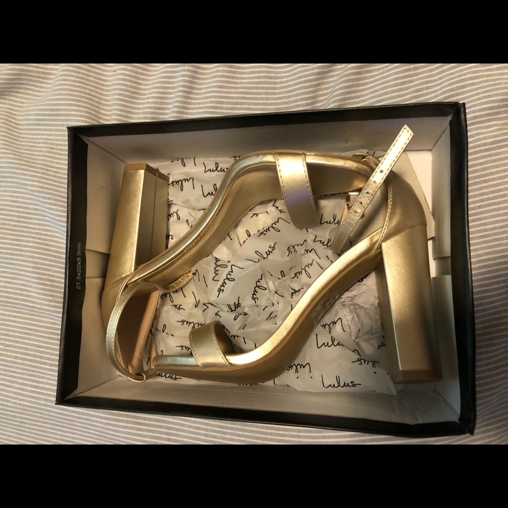 Gold heels